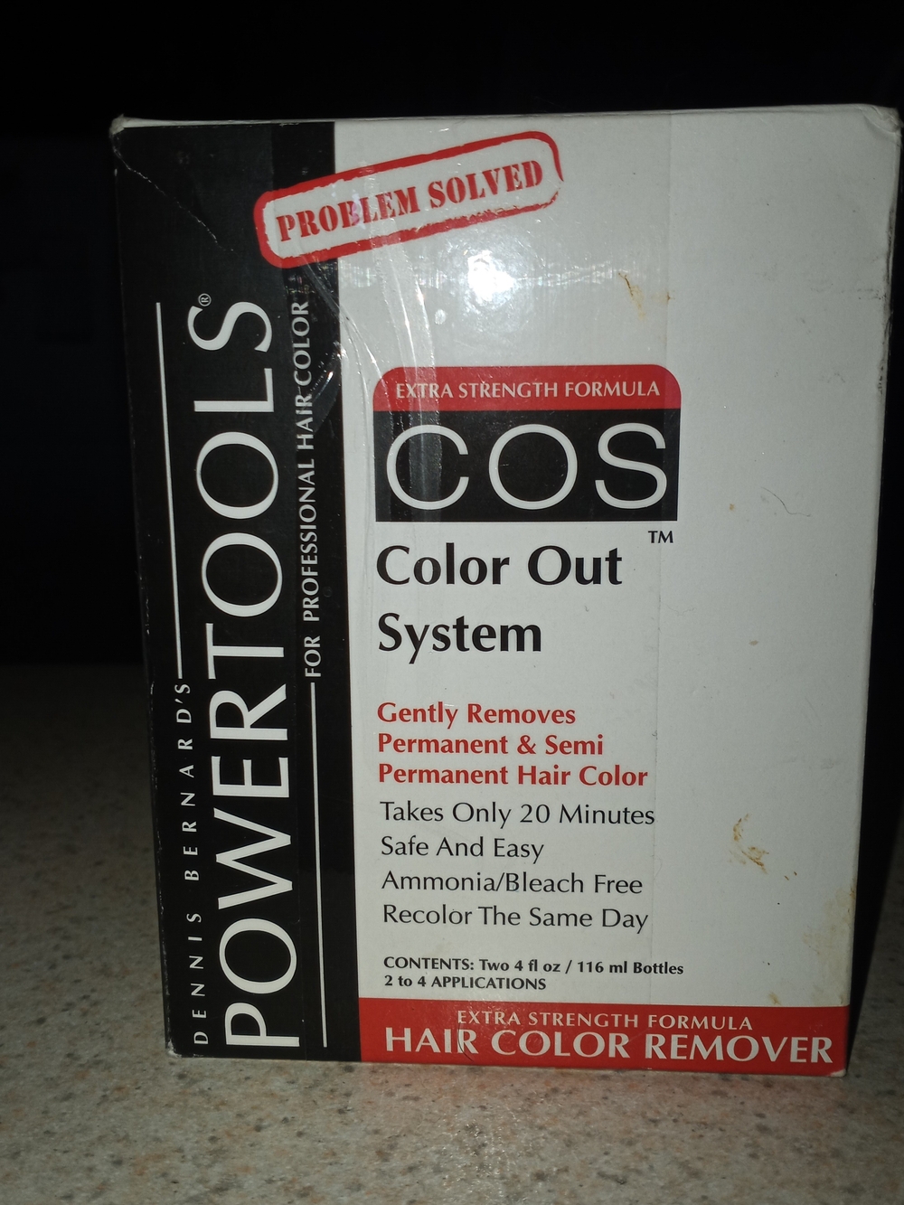 PowerTools COS Color Out System Hair Color Remover - White/Black